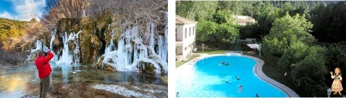 Nacimiento del Río Cuervo y Balneario Solán de Cabras