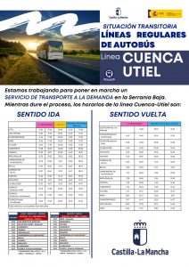 Horario del bus Cuenca - Utiel