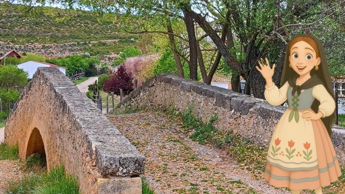 Puente medieval en Zafrilla (Cuenca)